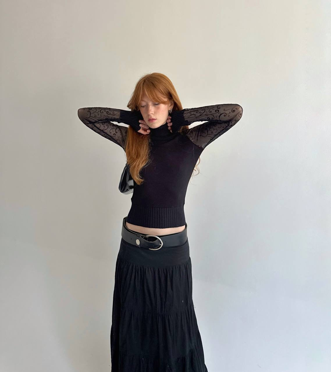 Vintage black knitted sweater