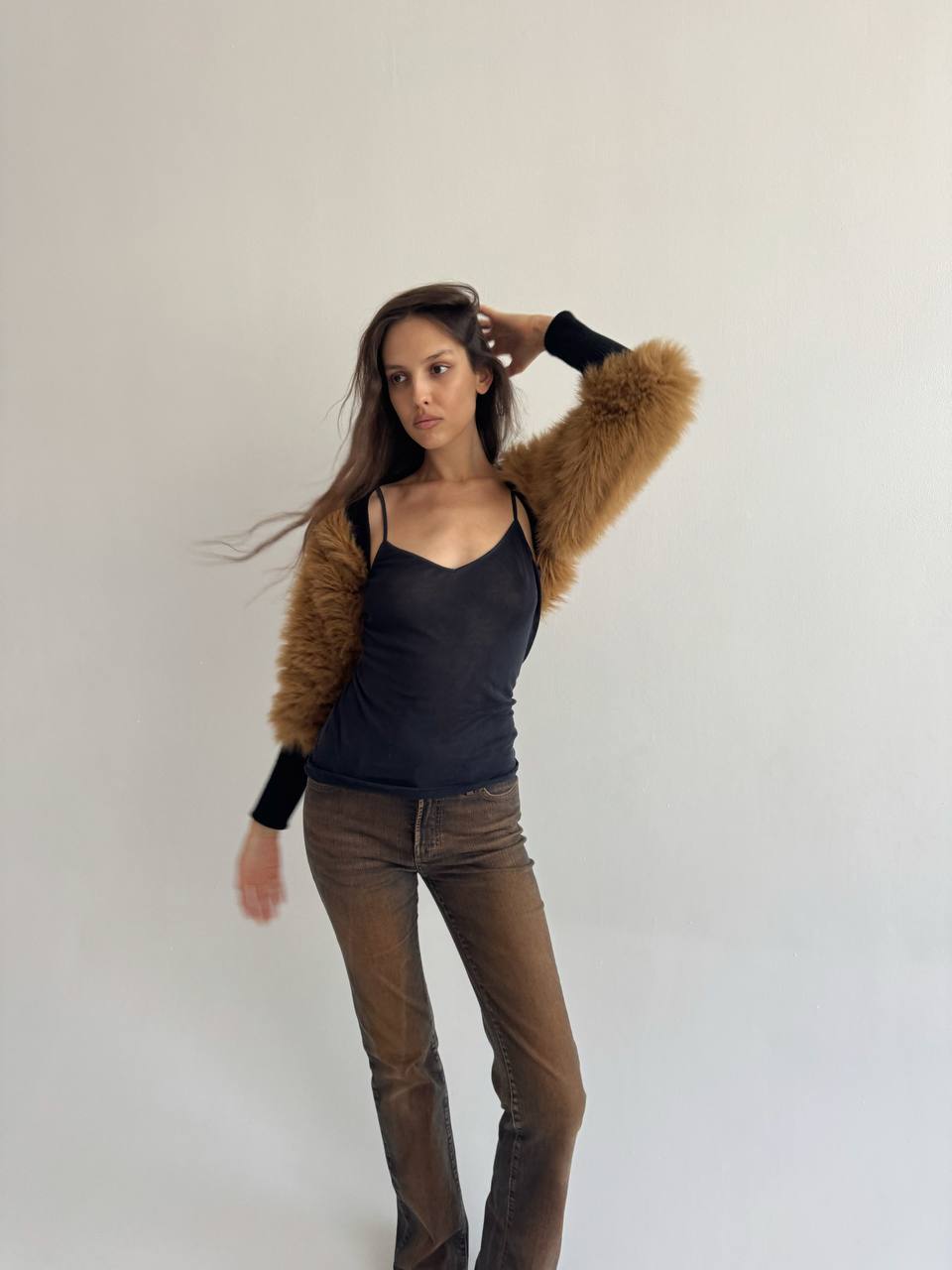 Vintage faux fur bolero