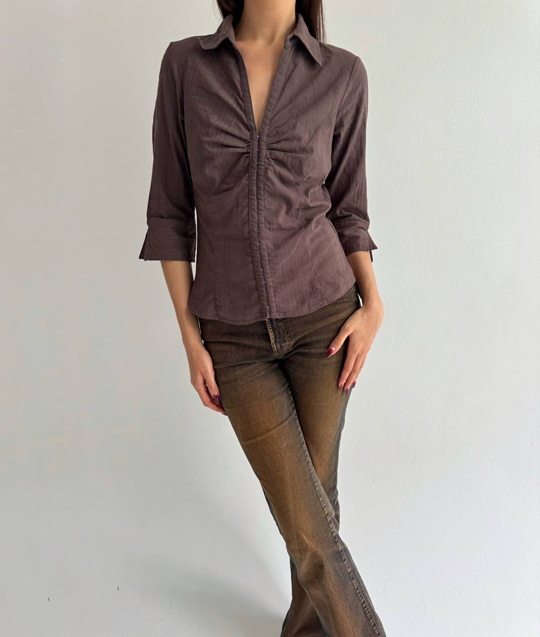 Cotton office siren blouse