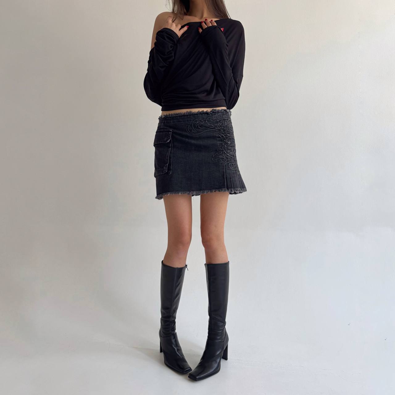 Iceberg mini skirt with tribals