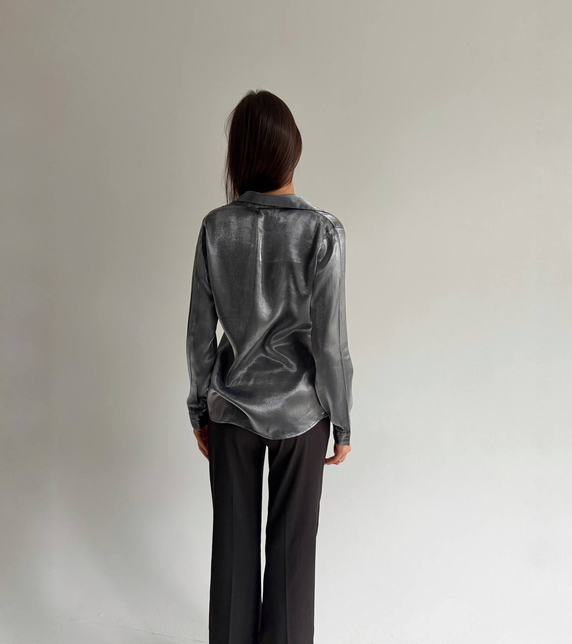 Vintage viscose metallic blouse