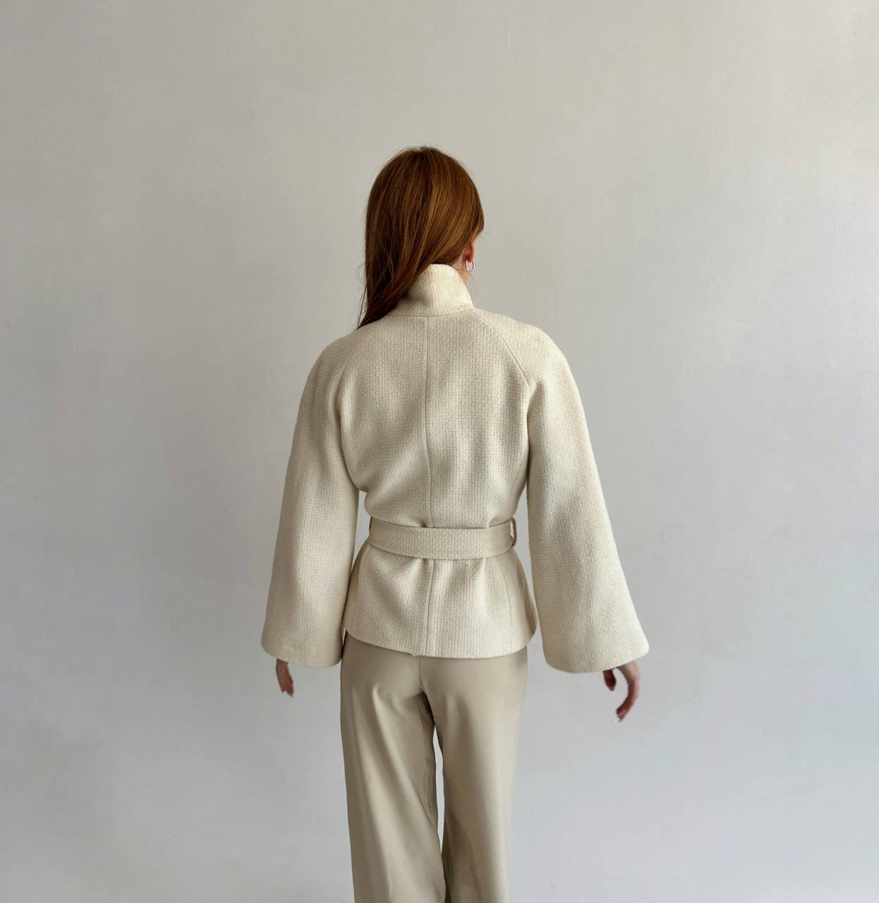 Vintage button up jacket with wide sleeves