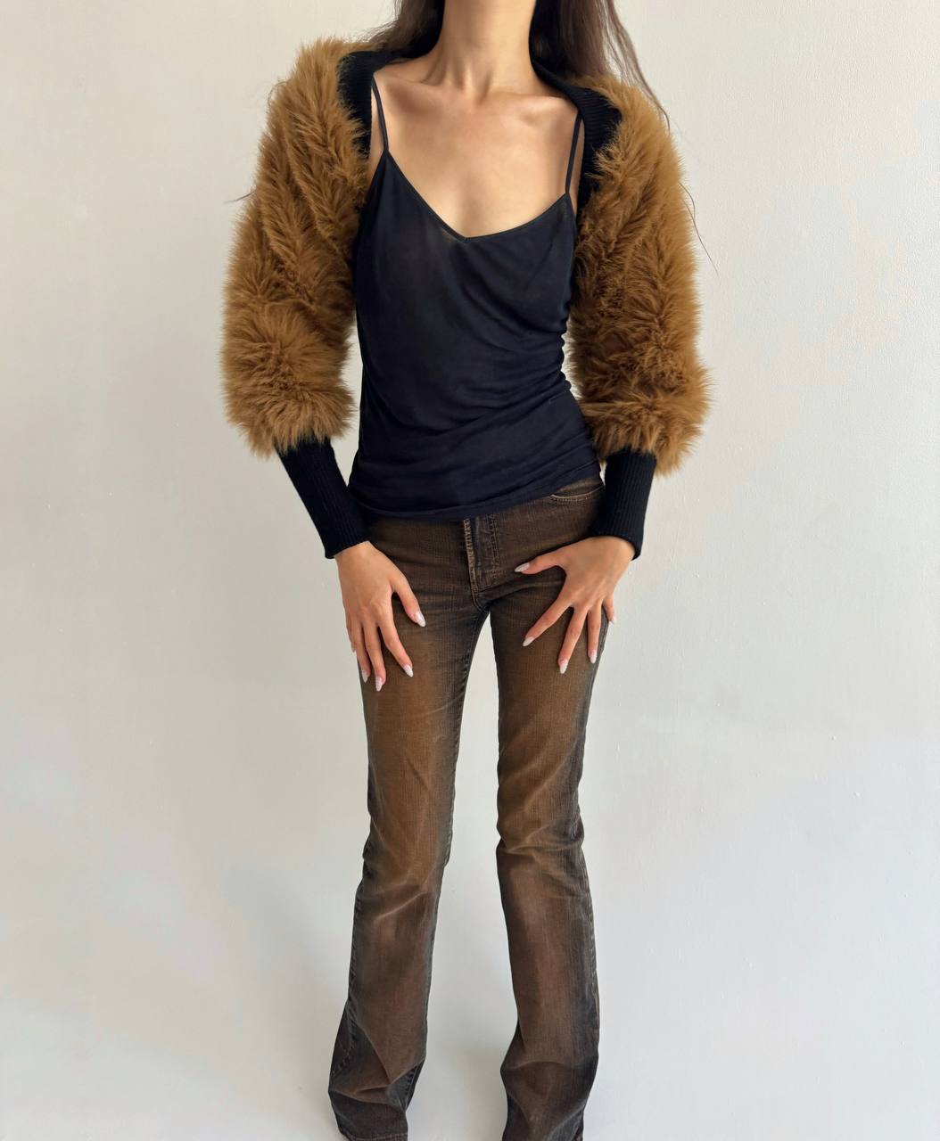 Vintage faux fur bolero