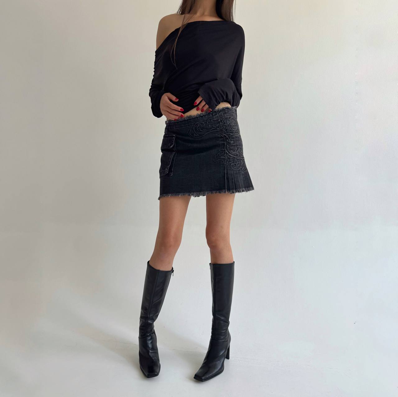 Iceberg mini skirt with tribals