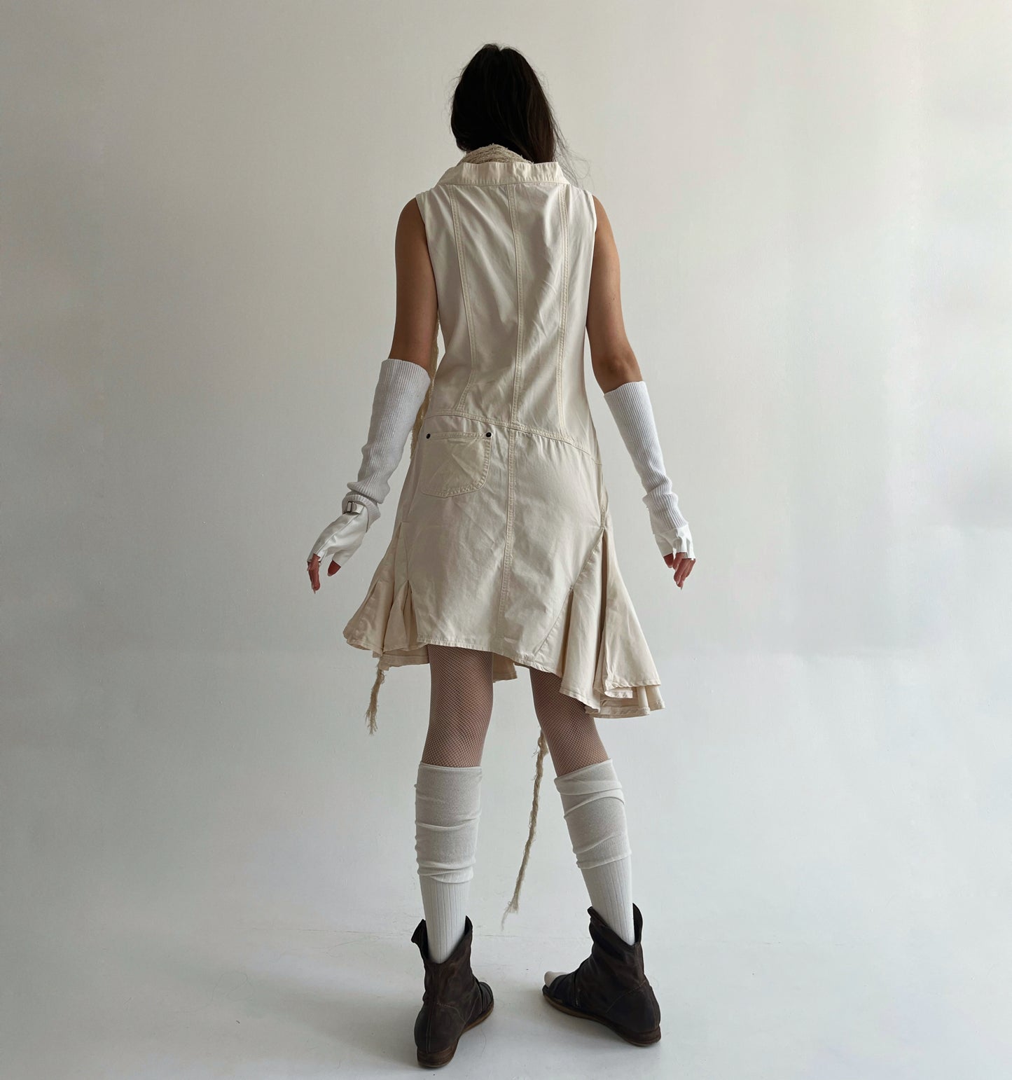 Vintage Plein Sud cotton deconstructed dress