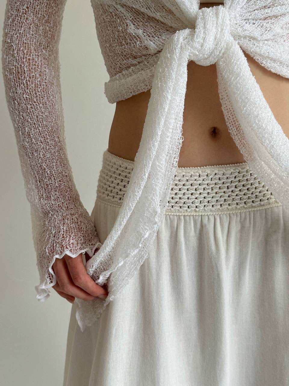 Vintage asymmetrical layered skirt