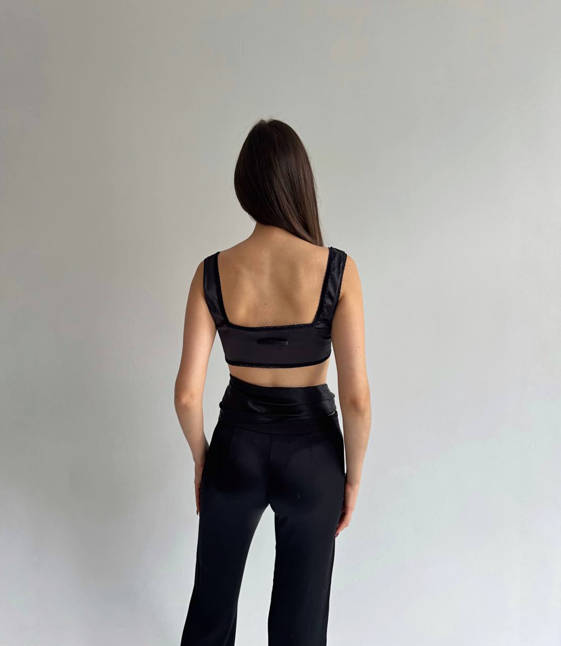 Jean Paul Gaultier satin crop top