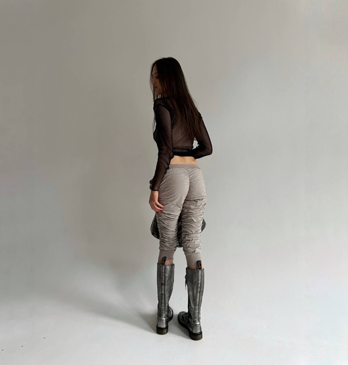 Vintage ruched capris