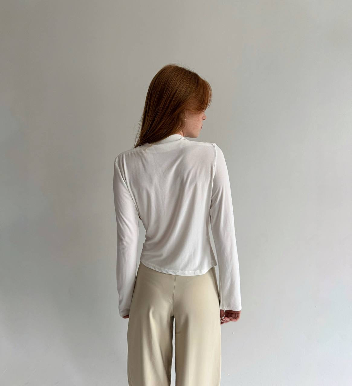 Vintage draped asymmetrical blouse