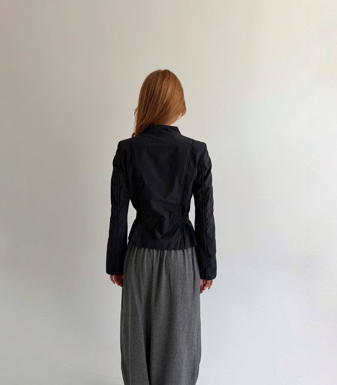 Vintage black 52% cotton blazer