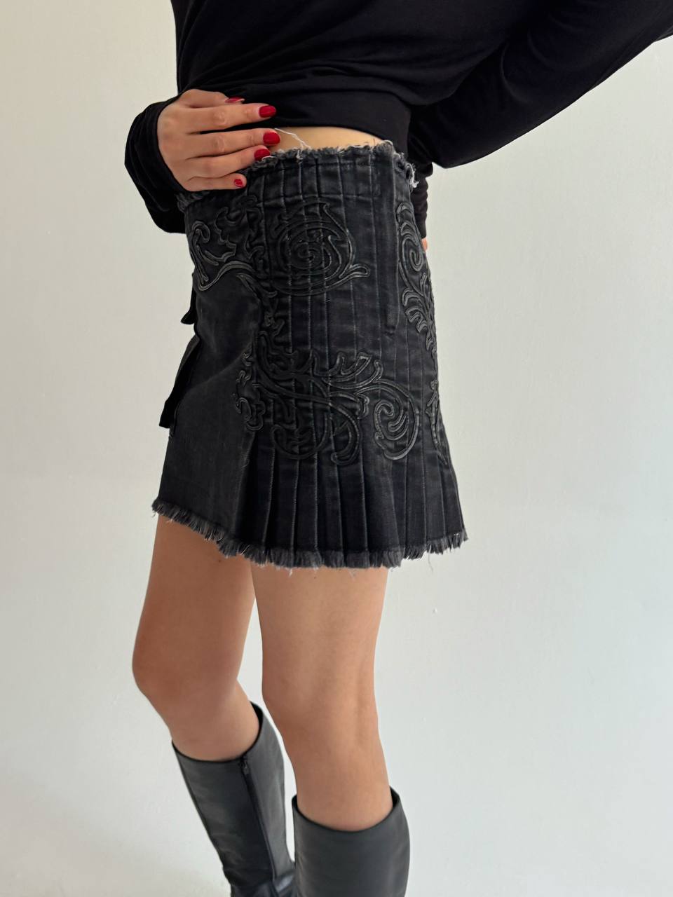 Iceberg mini skirt with tribals