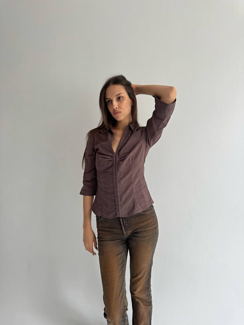 Cotton office siren blouse