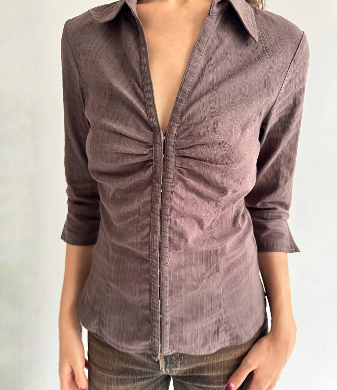 Cotton office siren blouse