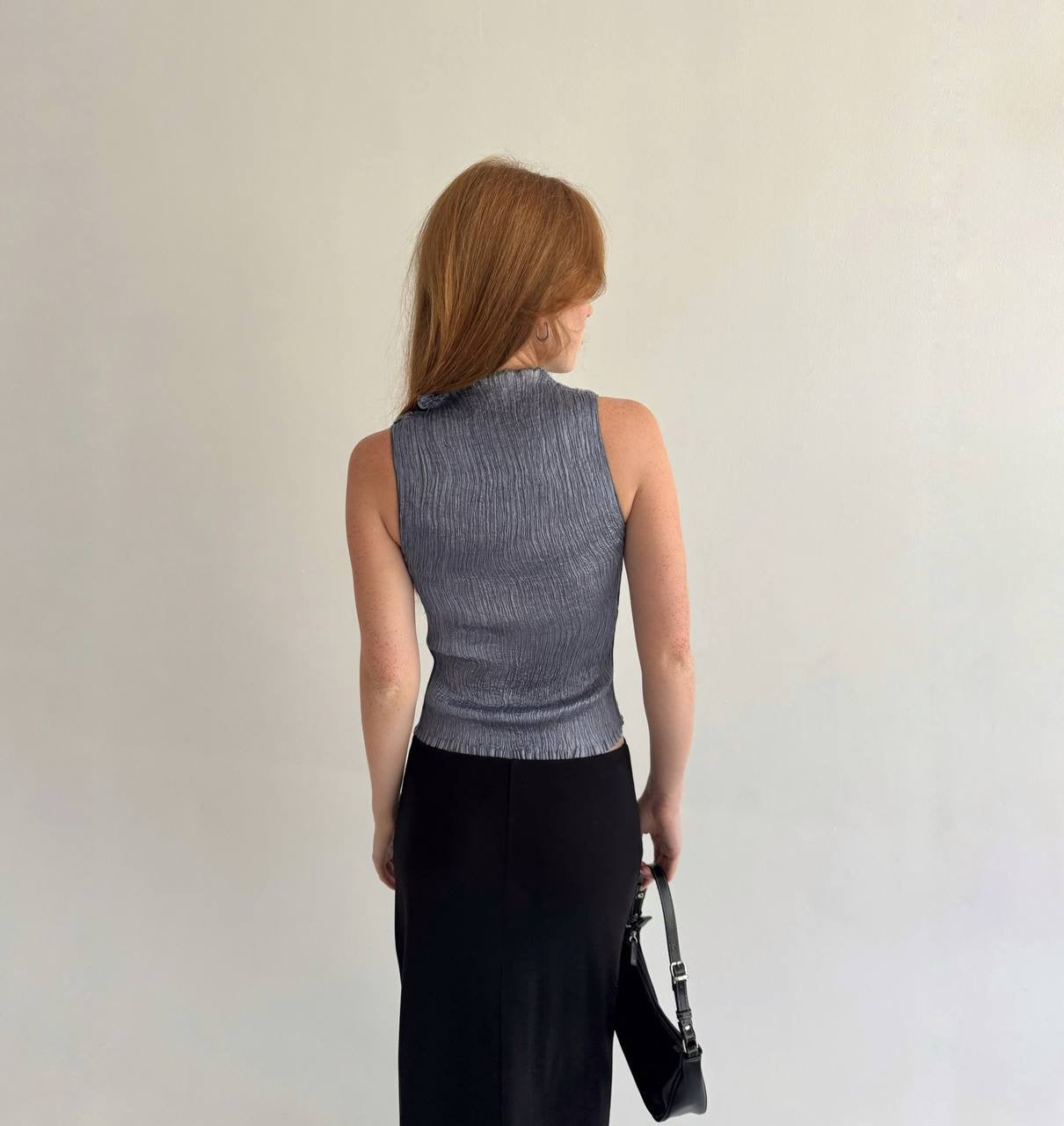 Vintage pleated avant garde top