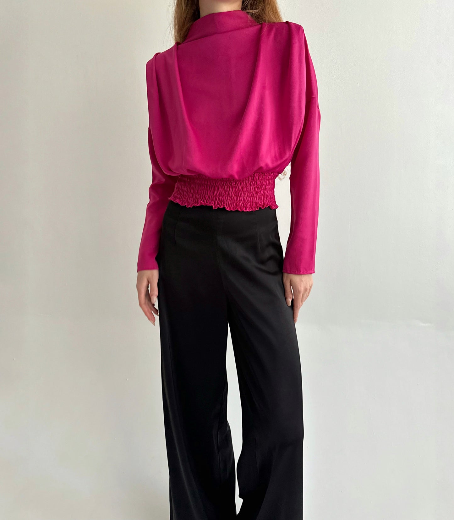 Vintage made in Italy fuchsia blouse