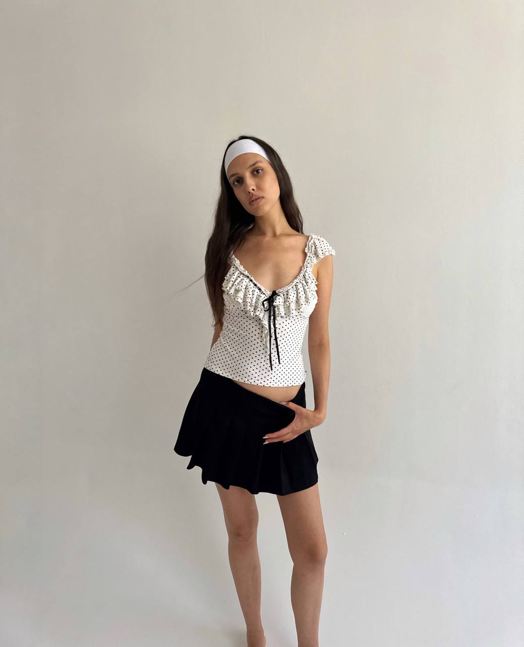 Vintage polka dot top