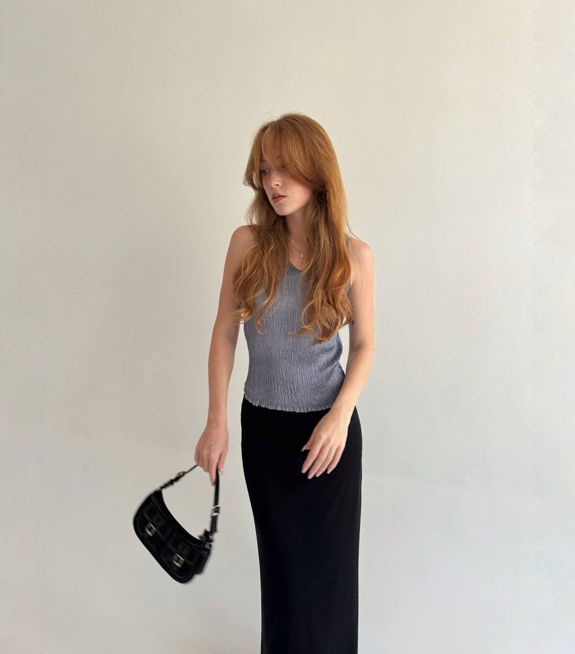 Vintage pleated avant garde top