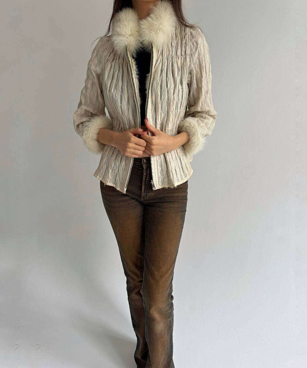 Vintage real fur jacket