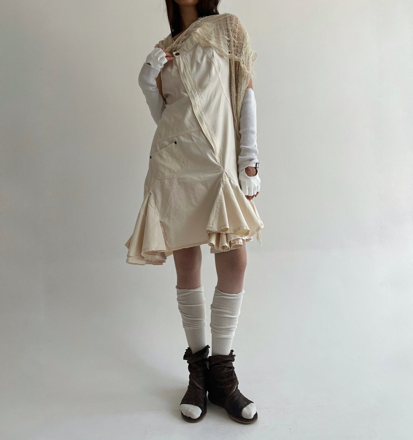 Vintage Plein Sud cotton deconstructed dress
