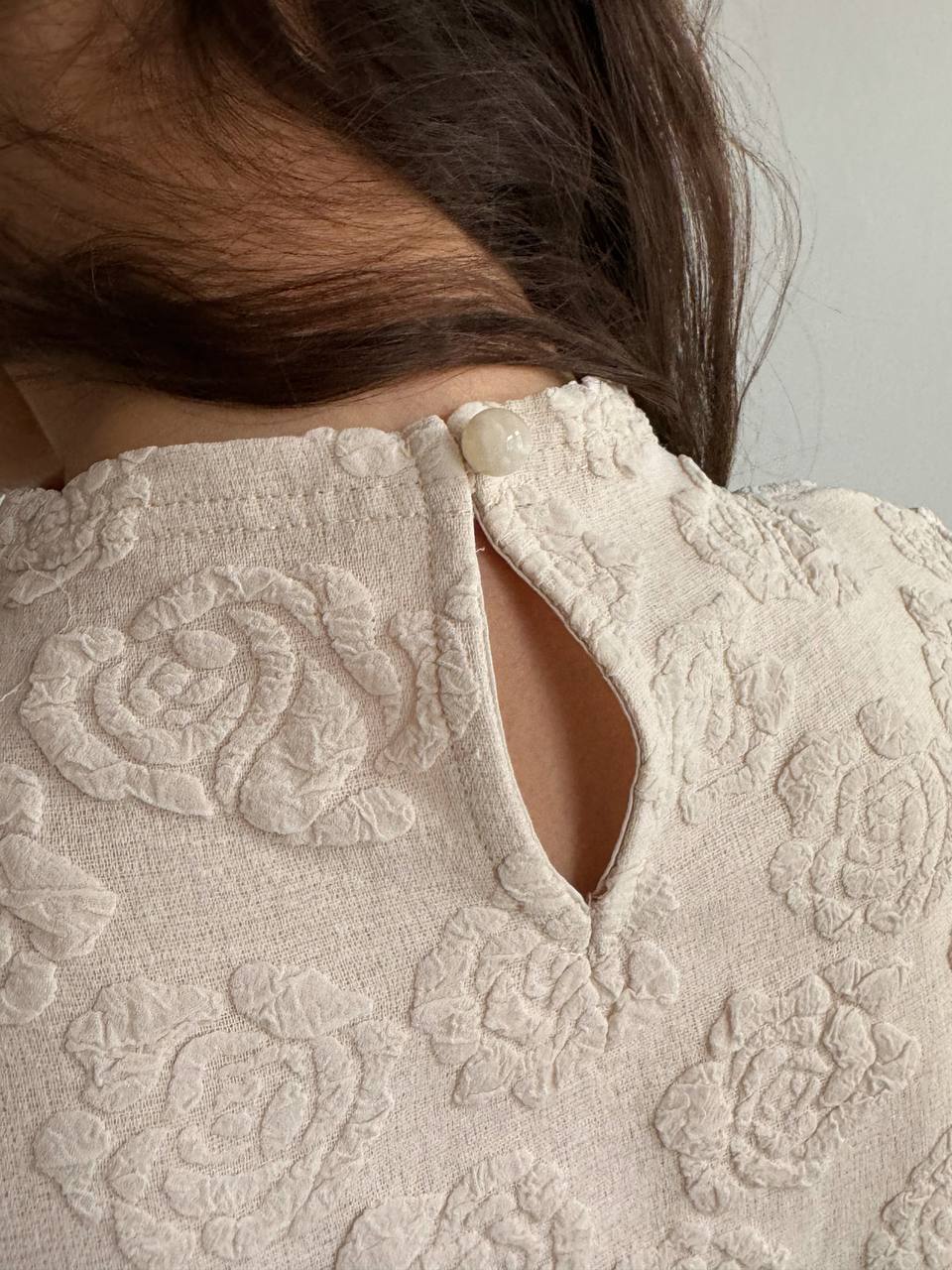 Vintage Japanese flower print blouse