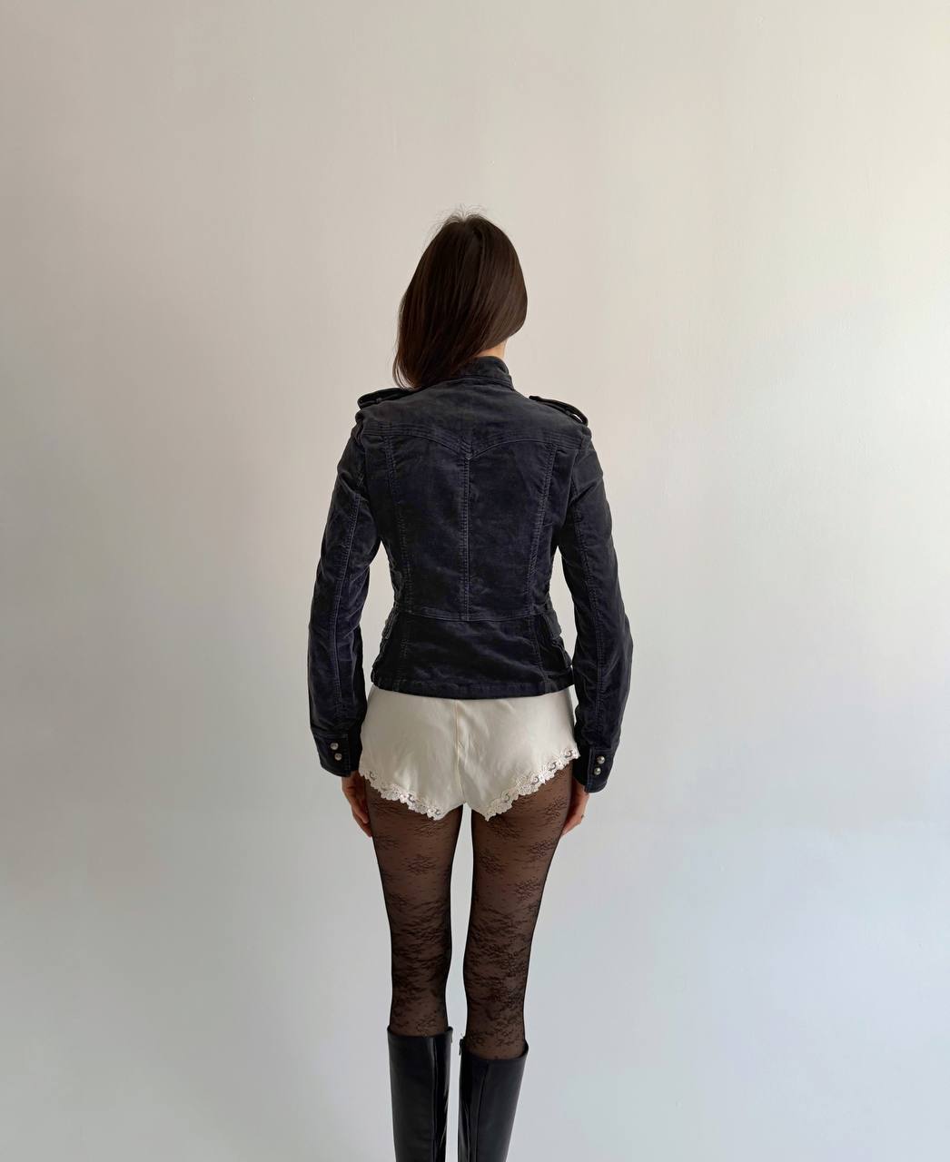 Vintage velvet cotton napoleon jacket