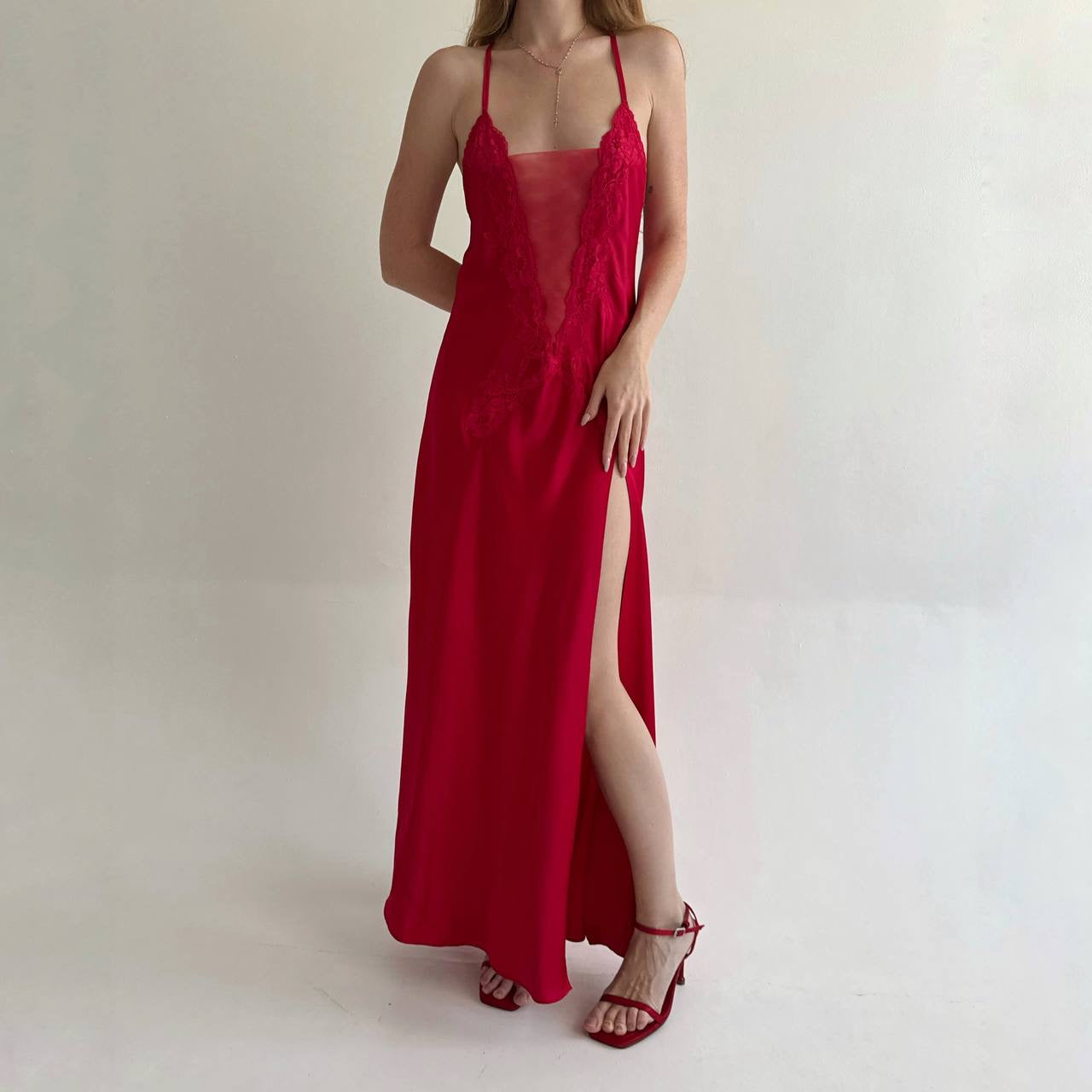 Vintage 2000s Victoria’s Secret satin long night gown
