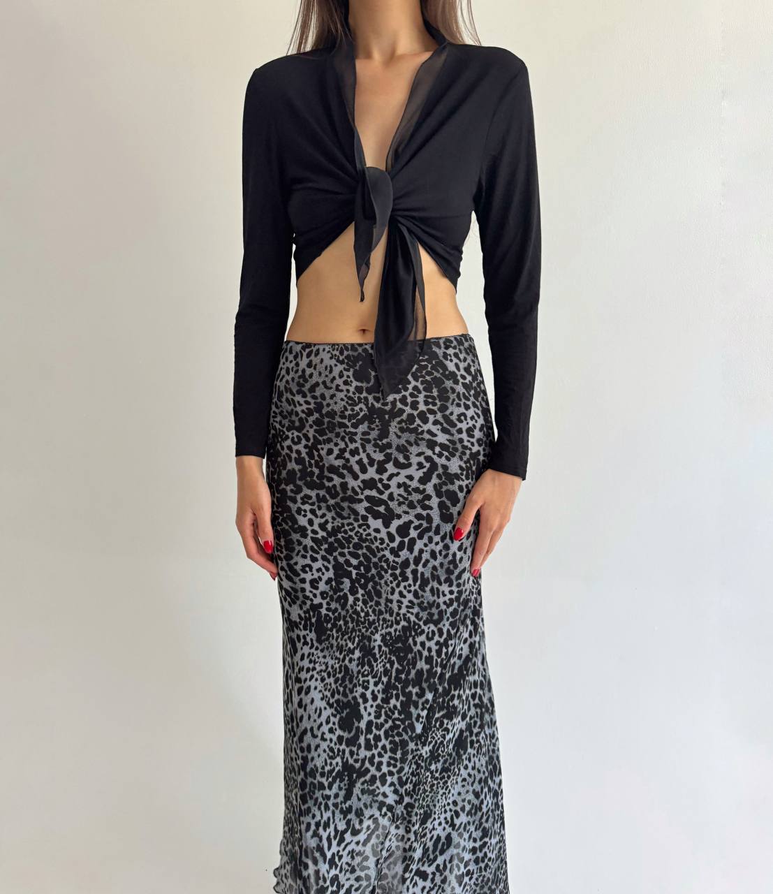 Vintage viscose wrap top