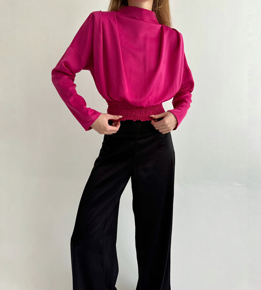 Vintage made in Italy fuchsia blouse