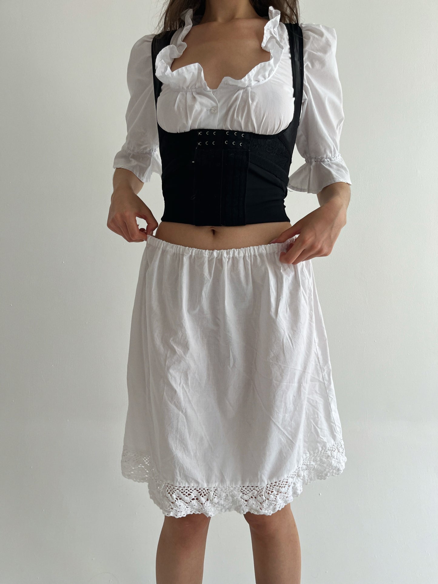 Vintage cotton slip skirt