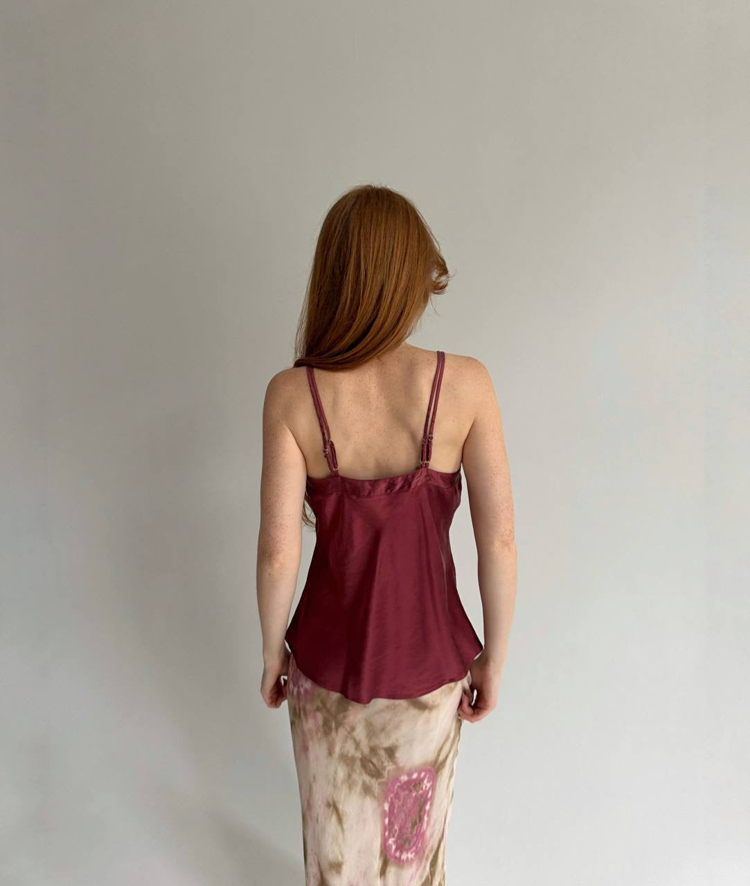 Vintage pure silk camisole cami top