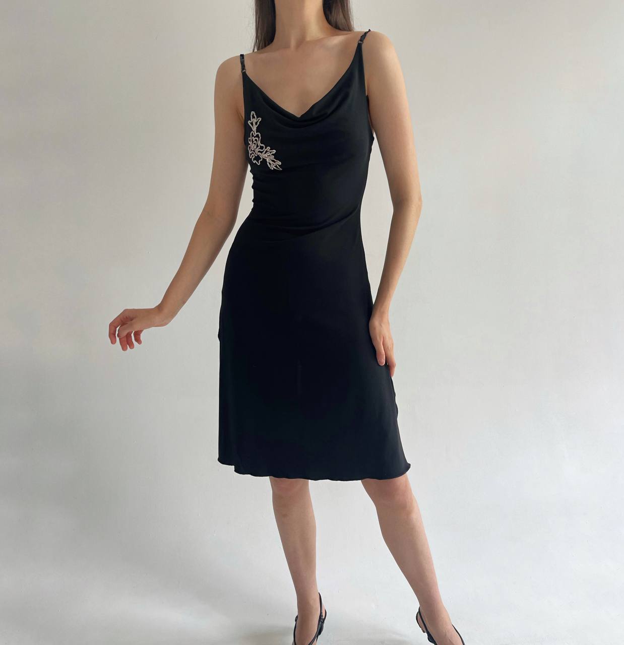Vintage Blumarine viscose dress with sequin embroidery SECOND MAISON Vintage Blumarine viscose dress with sequin embroidery SECOND MAISON