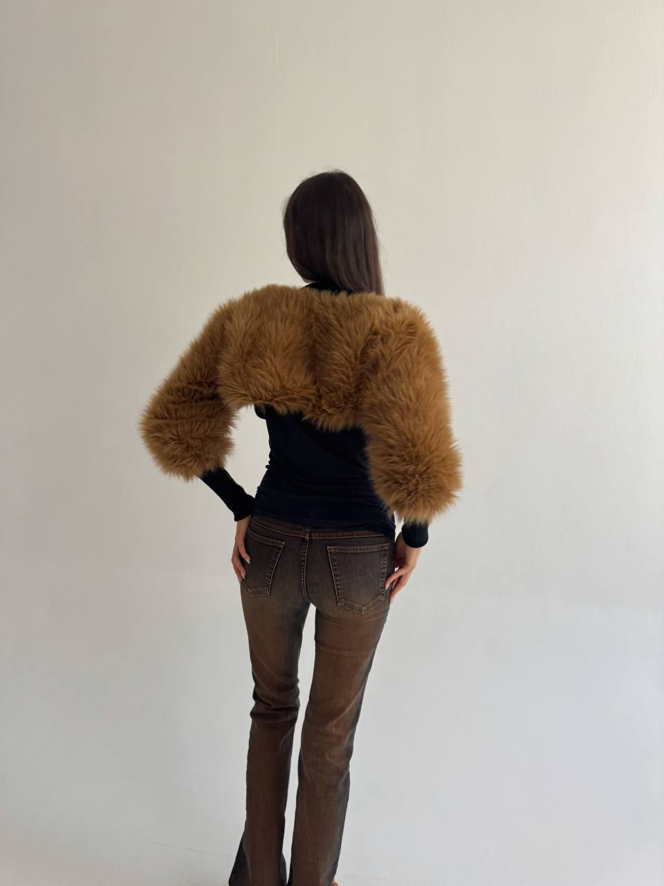 Vintage faux fur bolero