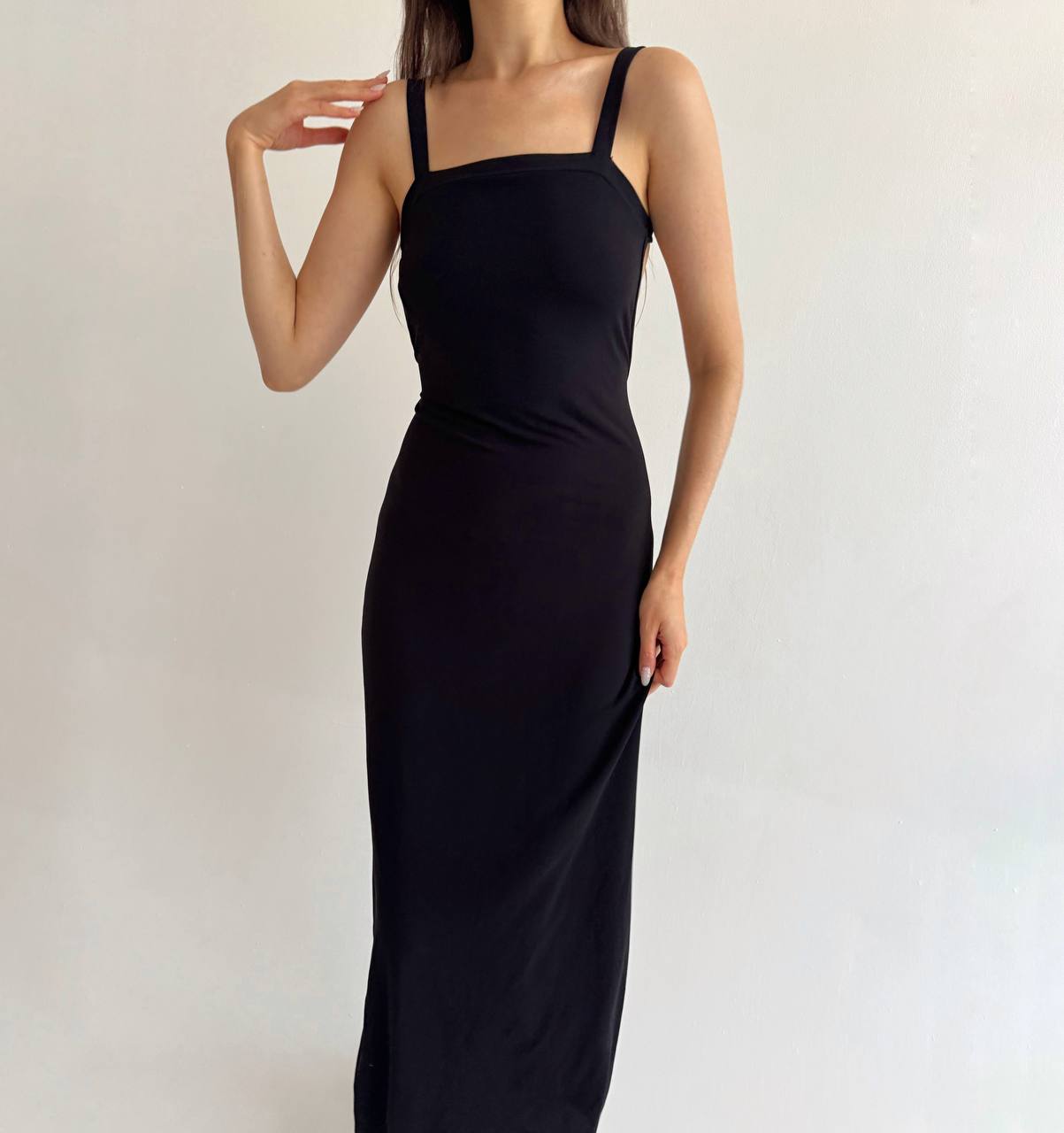 Vintage acetate black dress