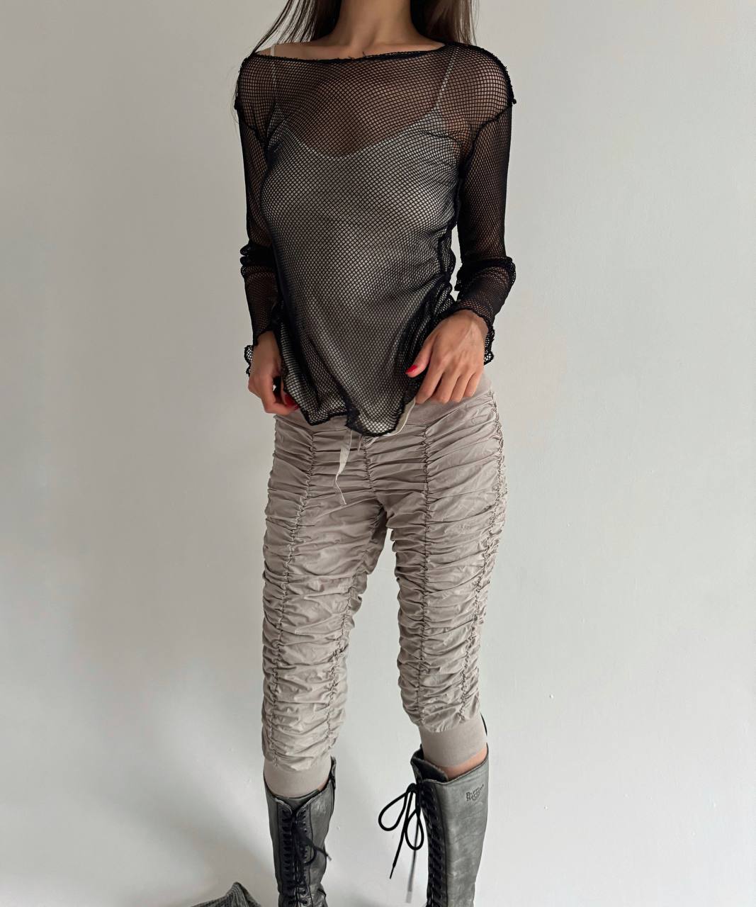 Vintage ruched capris
