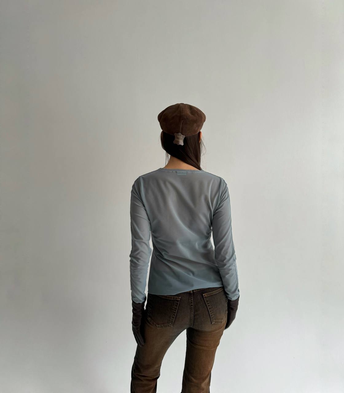 La Perla Studio pigeon mesh blouse