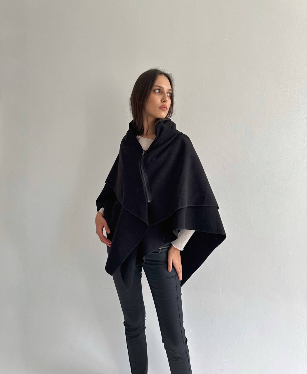 Vintage avant garde reversible poncho