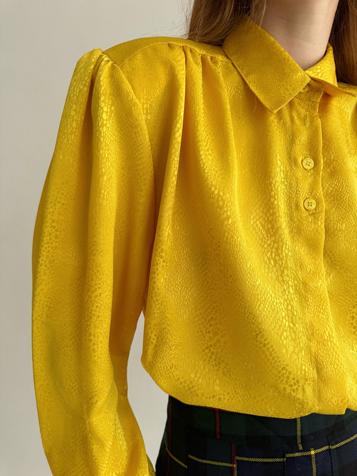 Vintage yellow blouse