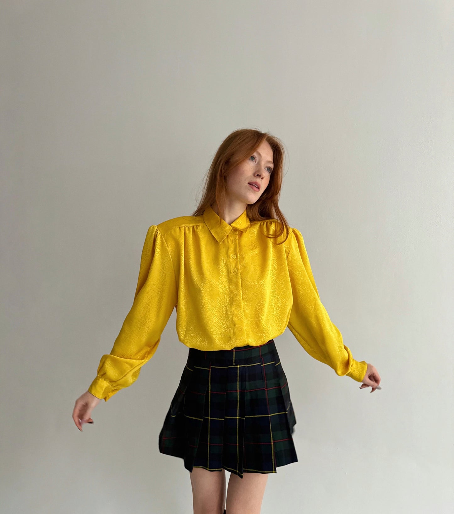 Vintage yellow blouse