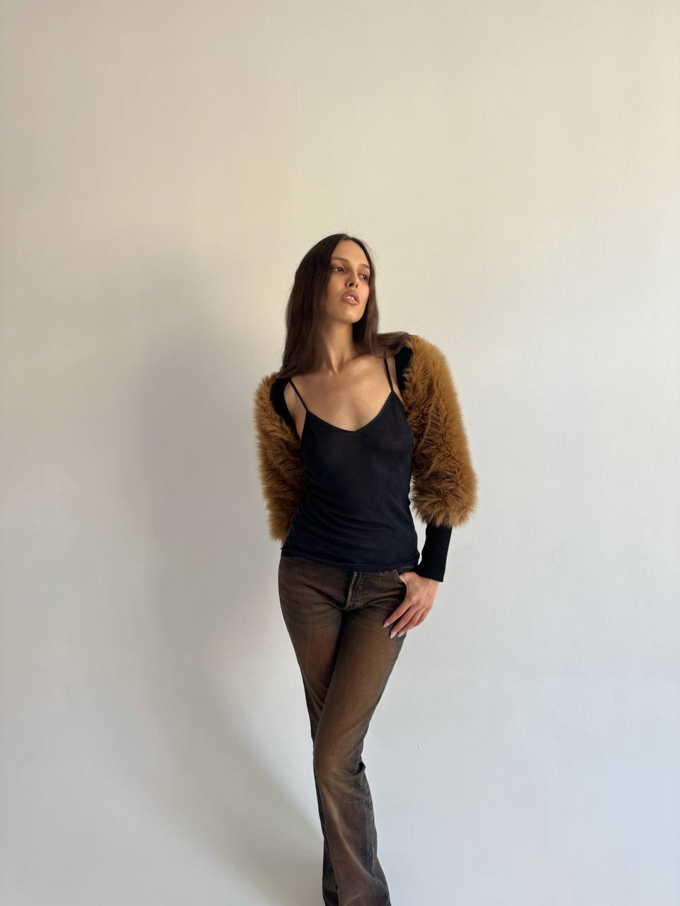Vintage faux fur bolero