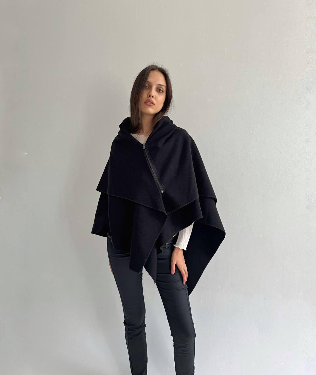 Vintage avant garde reversible poncho