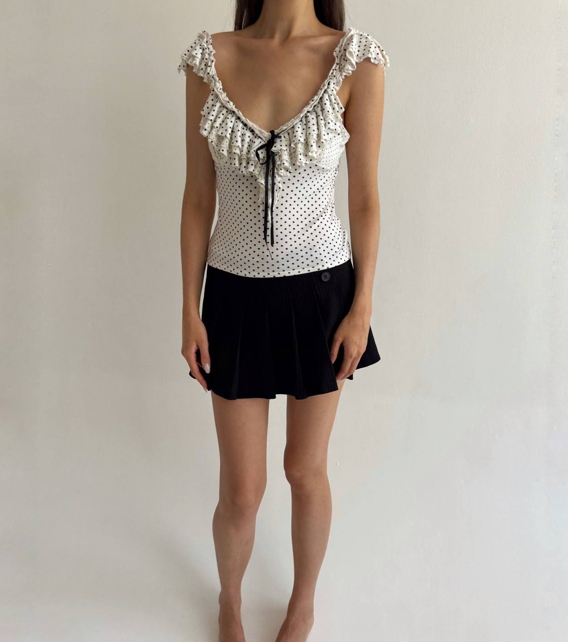 Vintage polka dot top