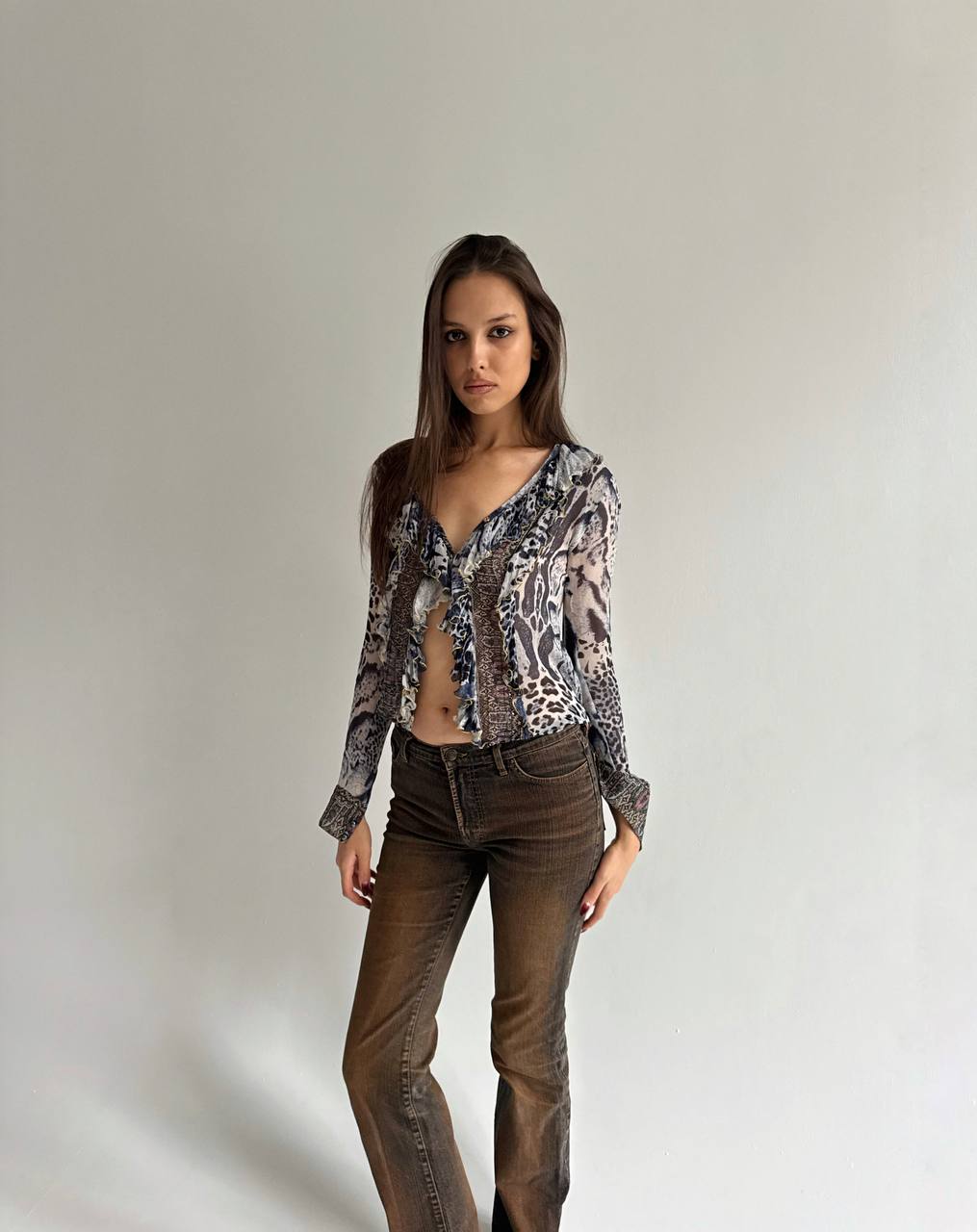 Vintage Roberto Cavalli pure silk blouse