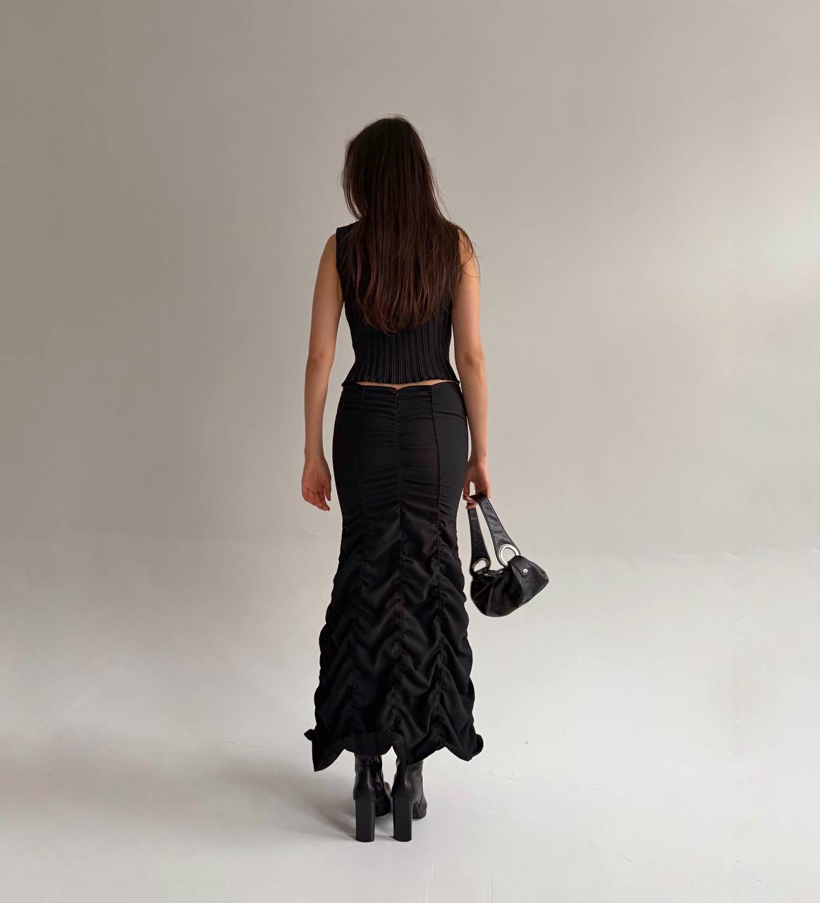 Vintage crinkle mermaid skirt