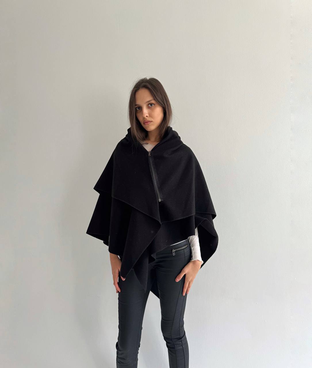 Vintage avant garde reversible poncho