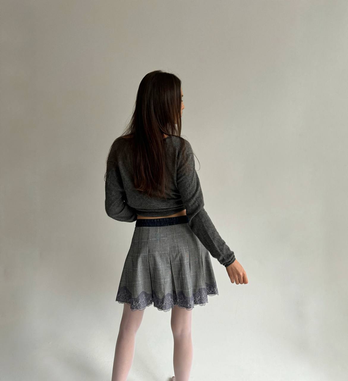 Vintage Dolce & Gabbana checked mini skirt