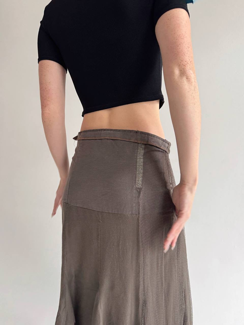 Y2K asymmetrical avant garde skirt
