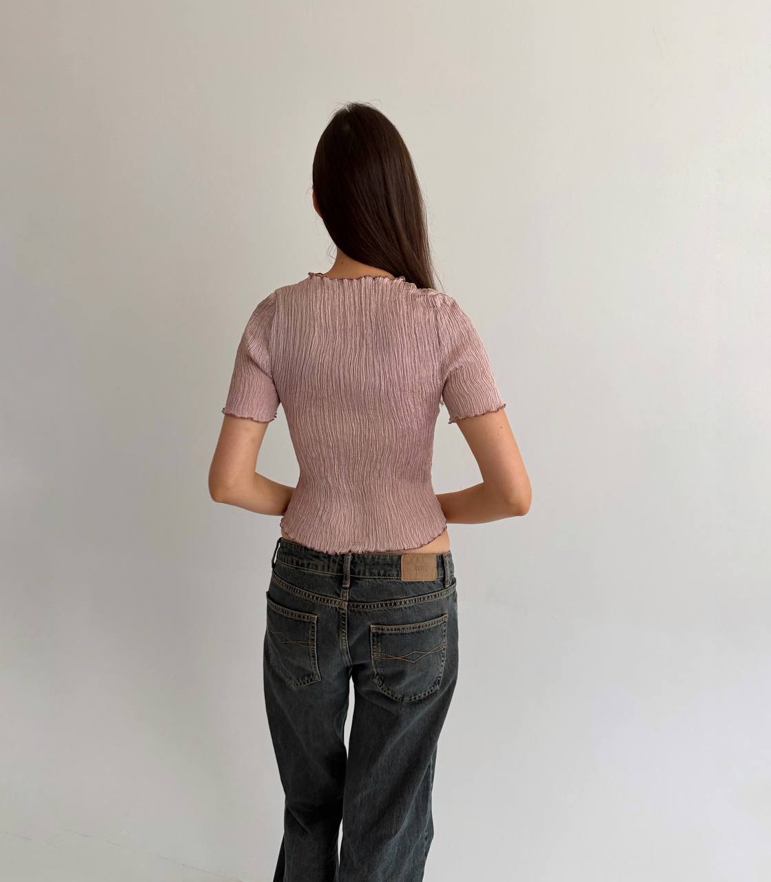 Vintage pleated avant garde blouse