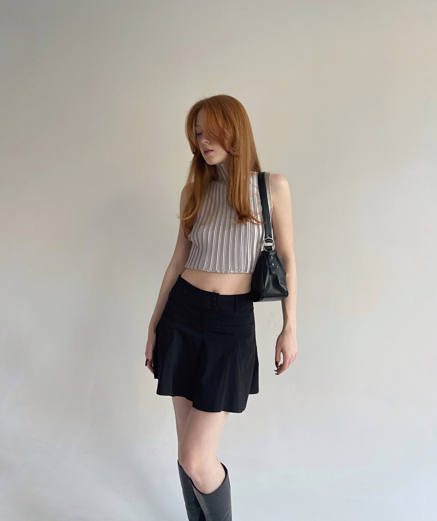 Y2K 75% viscose mini skirt