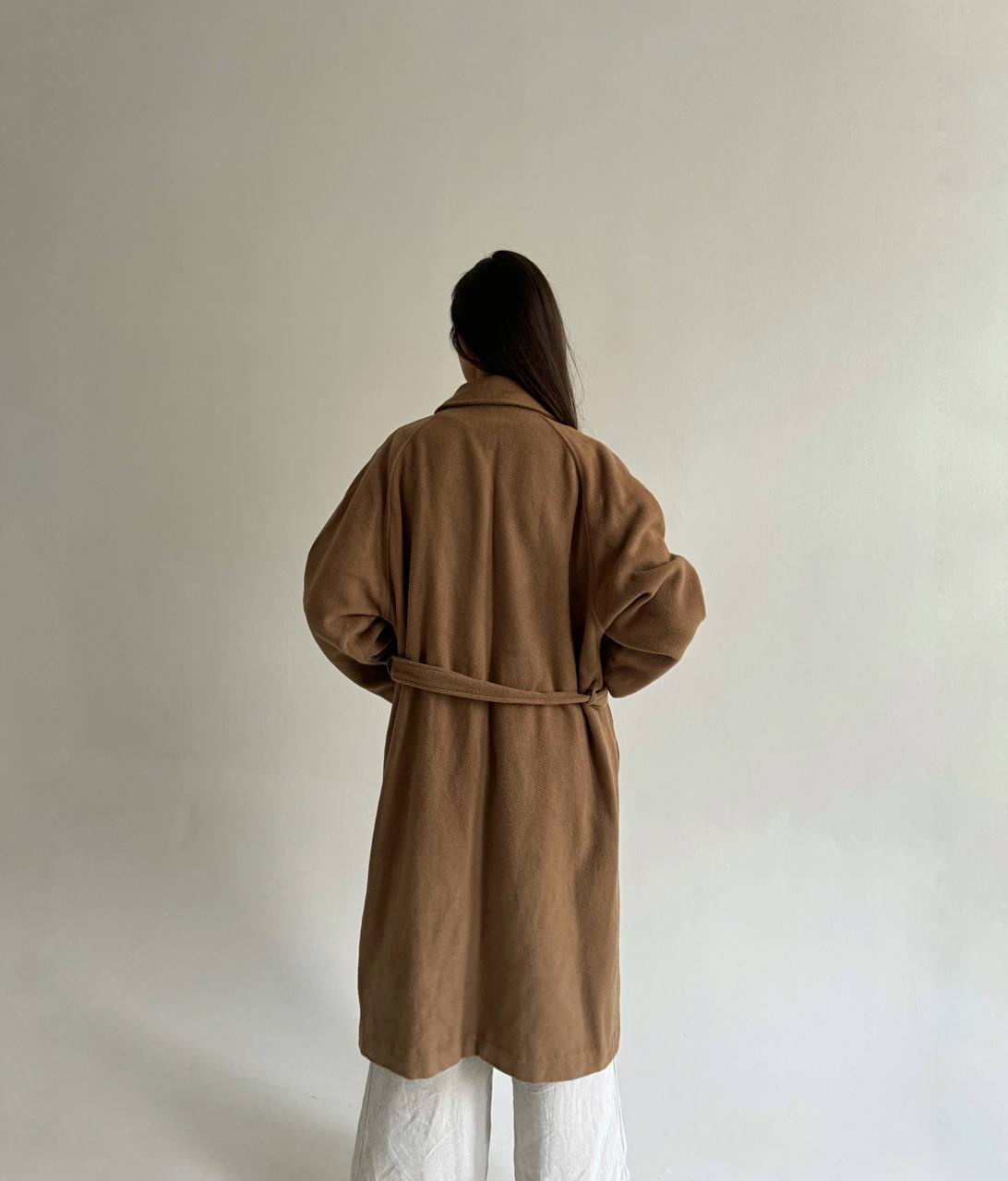 Vintage woollen beige coat