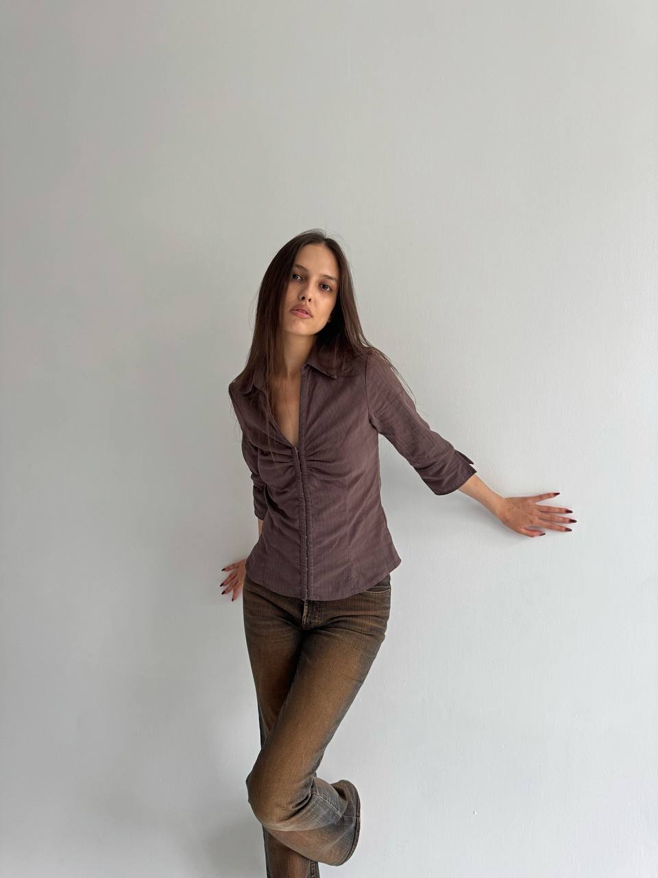 Cotton office siren blouse